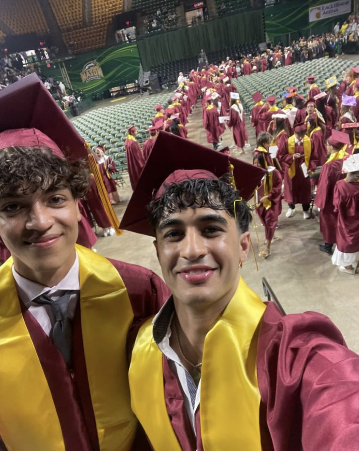 Highschool graduation selfie with my best friend